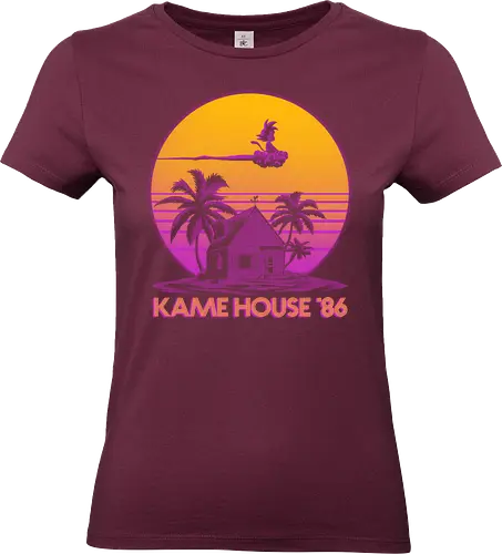 Kame House 86 - Dargon Ball, Kame House, Goku, Nimbus Cloud - Standard T-Shirt (Women)