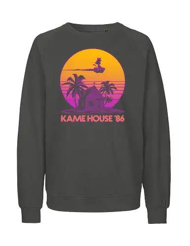Kame House 86 - Dargon Ball, Kame House, Goku, Nimbus Cloud - Fairtrade Sweatshirt