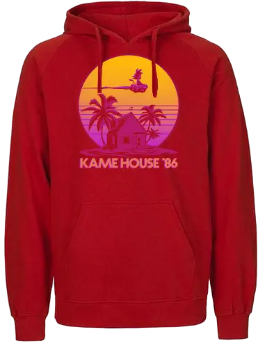 Kame House 86 - Dargon Ball, Kame House, Goku, Nimbus Cloud - Fairtrade Hoodie