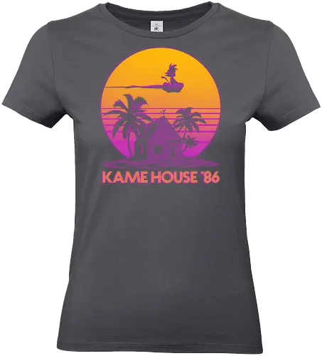 Kame House 86 - Dargon Ball, Kame House, Goku, Nimbus Cloud - Standard T-Shirt (Women)