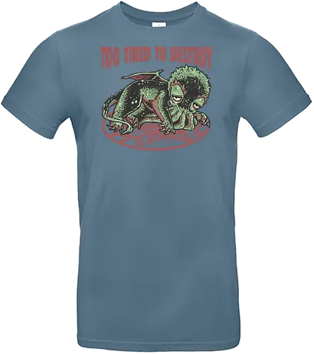 Too Tired To Destroy - Novel, book, creature, fictional, fiction, character, cosmic, cute, funny, humor - Standard T-Shirt