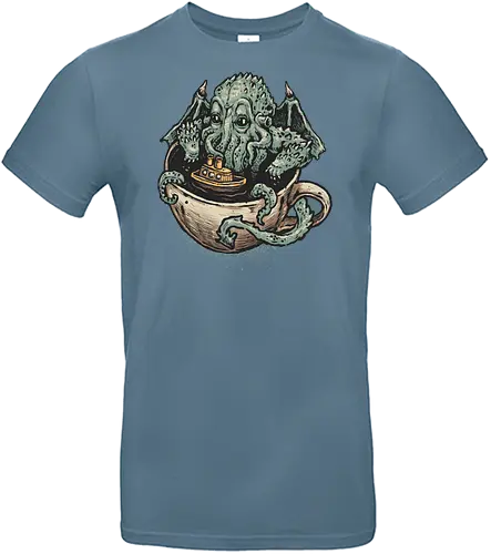 Coffee Now Destruction later - Novel, book, creature, fictional, fiction, character, cosmic, cute, funny, coffee, caffeine - Standard T-Shirt
