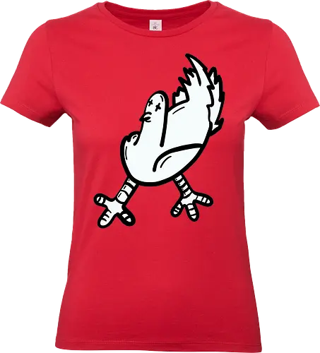 Taube tod - Vogel, taube, glück, comic, schwarz, weiß, grafik, cartoon - Standard T-Shirt (Women)