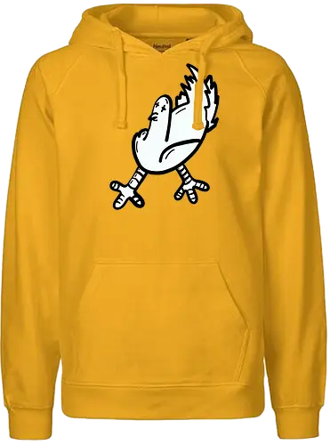 Taube tod - Vogel, taube, glück, comic, schwarz, weiß, grafik, cartoon - Fairtrade Hoodie