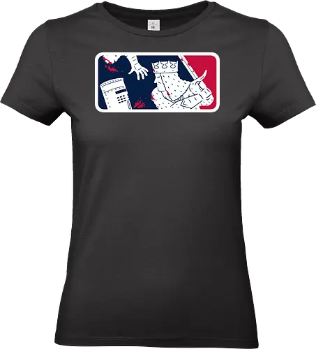 No-Pass League! - monty-python, movies, funny, black-knight, the-black-knight, sports, logo, mashup, baseball - Standard T-Shirt (Women)