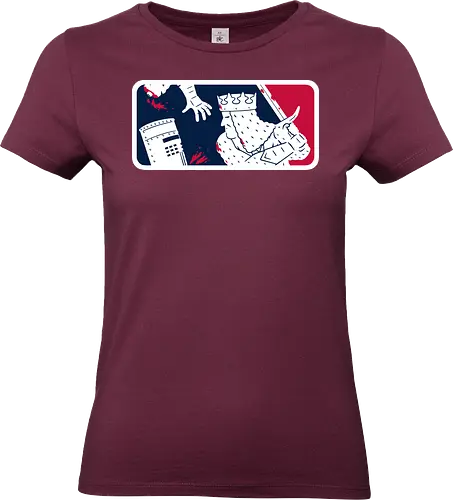 No-Pass League! - monty-python, movies, funny, black-knight, the-black-knight, sports, logo, mashup, baseball - Standard T-Shirt (Women)