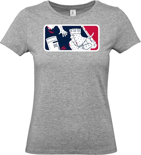 No-Pass League! - monty-python, movies, funny, black-knight, the-black-knight, sports, logo, mashup, baseball - Standard T-Shirt (Women)