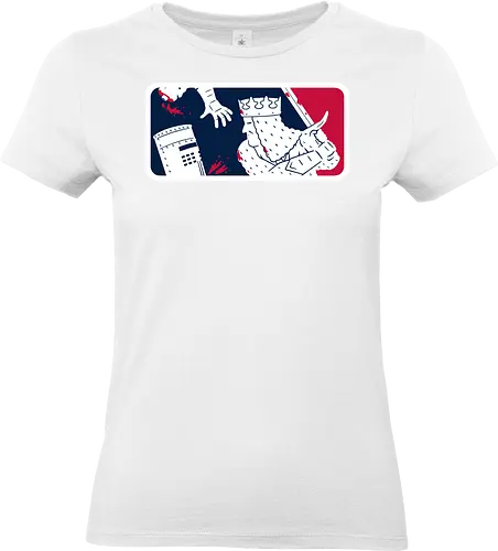 No-Pass League! - monty-python, movies, funny, black-knight, the-black-knight, sports, logo, mashup, baseball - Standard T-Shirt (Women)