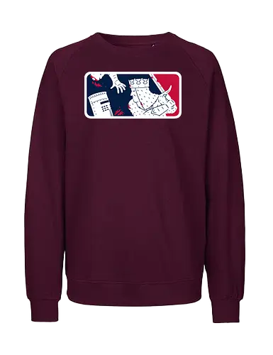 No-Pass League! - monty-python, movies, funny, black-knight, the-black-knight, sports, logo, mashup, baseball - Fairtrade Sweatshirt