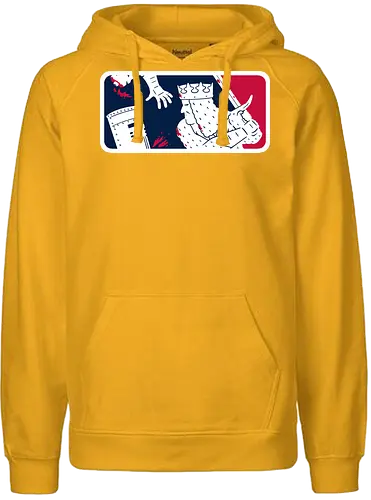 No-Pass League! - monty-python, movies, funny, black-knight, the-black-knight, sports, logo, mashup, baseball - Fairtrade Hoodie