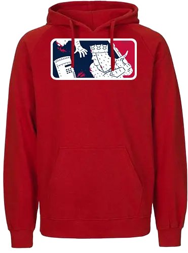 No-Pass League! - monty-python, movies, funny, black-knight, the-black-knight, sports, logo, mashup, baseball - Fairtrade Hoodie