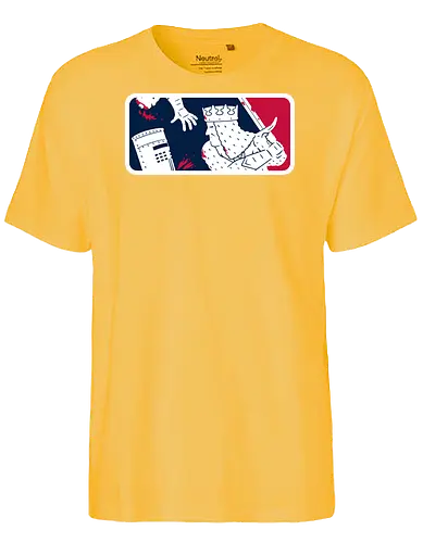 No-Pass League! - monty-python, movies, funny, black-knight, the-black-knight, sports, logo, mashup, baseball - Fairtrade T-Shirt