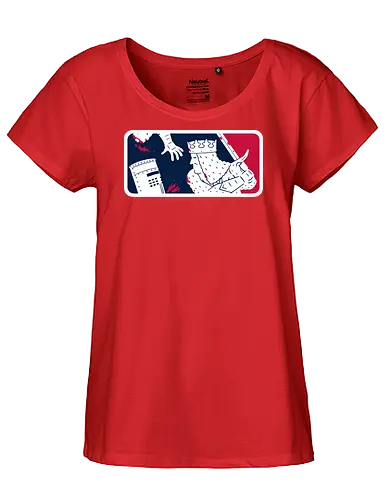 No-Pass League! - monty-python, movies, funny, black-knight, the-black-knight, sports, logo, mashup, baseball - Fairtrade Girl Shirt
