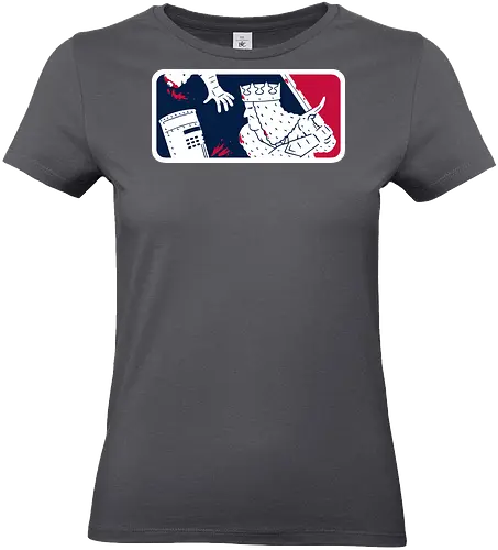 No-Pass League! - monty-python, movies, funny, black-knight, the-black-knight, sports, logo, mashup, baseball - Standard T-Shirt (Women)