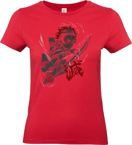 Dance of the Fire god - tanjiro, anime, demonslayer, zenitsu - Standard T-Shirt (Women)