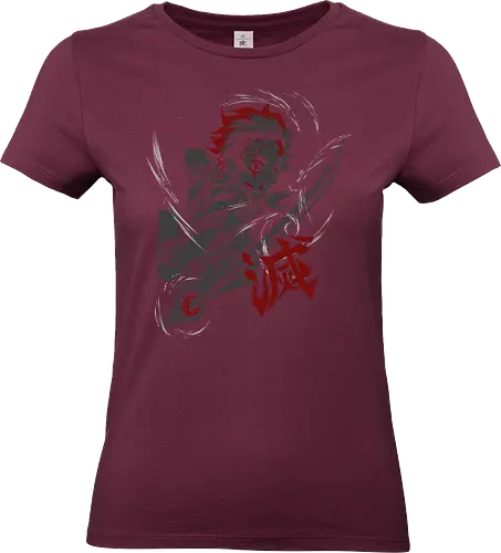Dance of the Fire god - tanjiro, anime, demonslayer, zenitsu - Standard T-Shirt (Women)