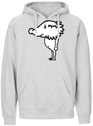 Igel - Igel, art, fun, comic, hedgehog, schwarz, weiß, ilustration - Fairtrade Hoodie
