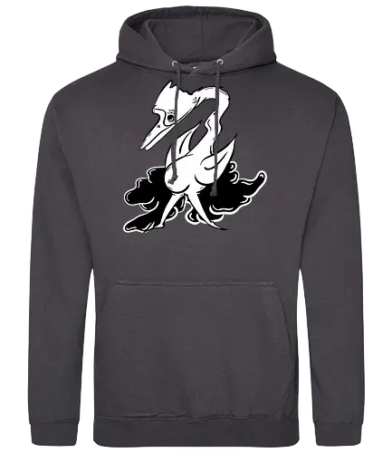 Vogel cosy - Vogel, fun, ilustration, comic, schwarz, weiß, style, weird, seltsam - Standard Hoodie