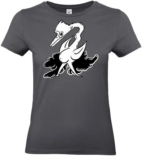 Vogel cosy - Vogel, fun, ilustration, comic, schwarz, weiß, style, weird, seltsam - Standard T-Shirt (Women)