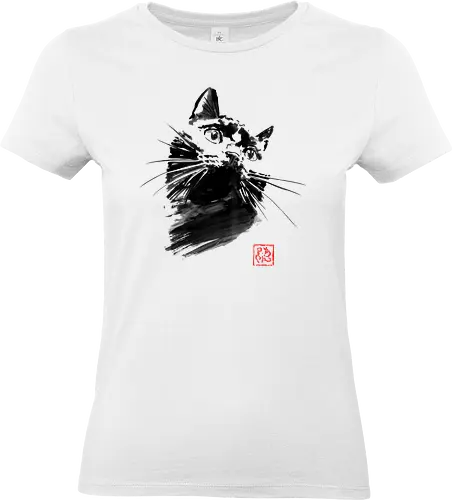 chat - cat, sumie, japan - Standard T-Shirt (Women)
