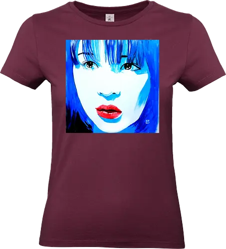  noriko blue - noriko, sumie, japan, woman - Standard T-Shirt (Women)
