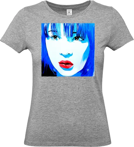  noriko blue - noriko, sumie, japan, woman - Standard T-Shirt (Women)