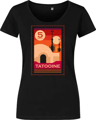 Twin Suns Retro Postage Stamp