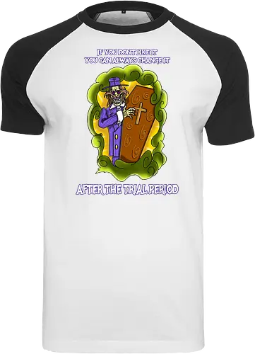 Lustiger Cartoon-Sarg mit dunklem Goth-Horrorhumor