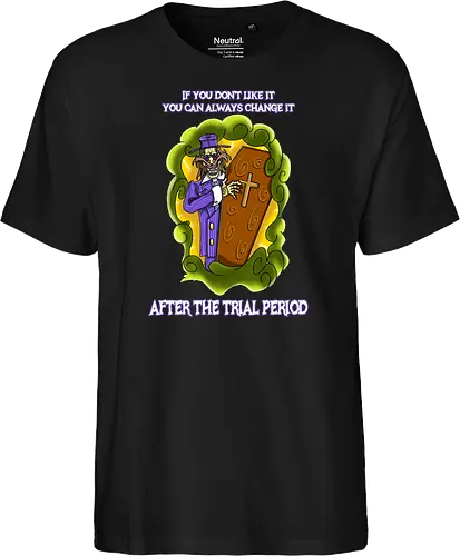 Lustiger Cartoon-Sarg mit dunklem Goth-Horrorhumor