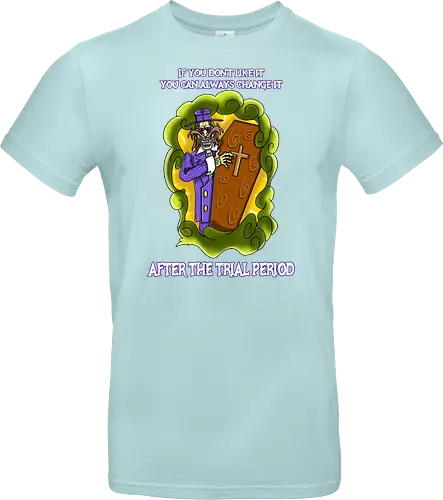 Lustiger Cartoon-Sarg mit dunklem Goth-Horrorhumor