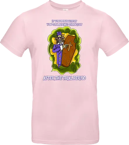 Lustiger Cartoon-Sarg mit dunklem Goth-Horrorhumor