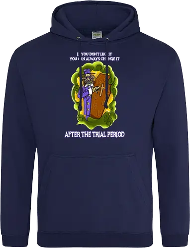 Lustiger Cartoon-Sarg mit dunklem Goth-Horrorhumor