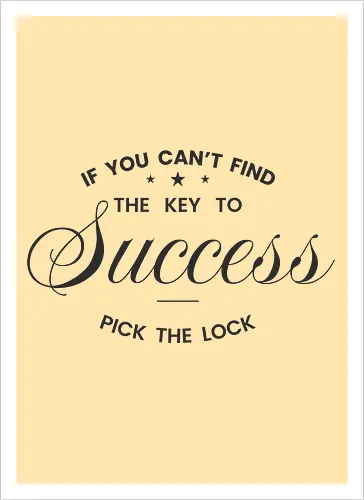 Wenn du den Schlüssel zum Erfolg nicht findest – Knacke das Schloss | Motivationszitat
