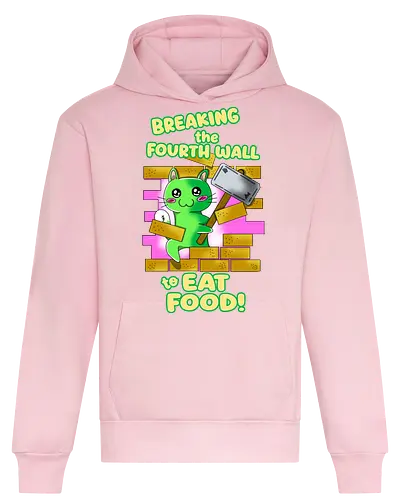 Kawaii-Katze für Feinschmecker und Food-Liebhaber - lustig, kawaii, katze, süße katze, comic katze, niedlich, humor, vierte wand, meta humor, foodie, essen, essensliebhaber, feinschmecker, katzenliebe, katzenhumor, popkultur, meme stil, tierillustration, kawaii stil, funny design, geschenkidee, trendig, cartoon, süßes design, verspielt - Heavyweight Hoodie