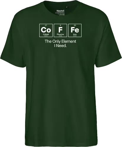 Coffee Chemistry Quote – The Only Element I Need – Science Humor Design