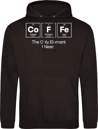 Coffee Chemistry Quote – The Only Element I Need – Science Humor Design