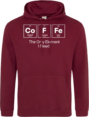Coffee Chemistry Quote – The Only Element I Need – Science Humor Design