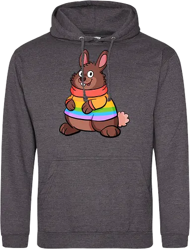 Regenbogenhase - Hase, Queer, Regenbogen - Standard Hoodie