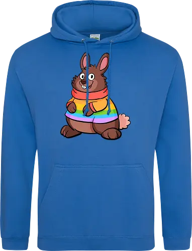 Regenbogenhase - Hase, Queer, Regenbogen - Standard Hoodie