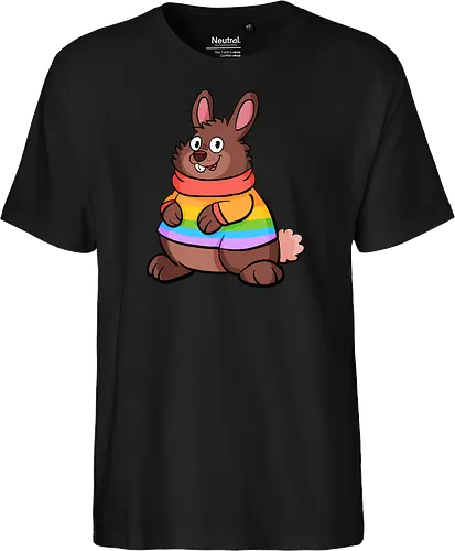 Regenbogenhase - Hase, Queer, Regenbogen - Fairtrade T-Shirt