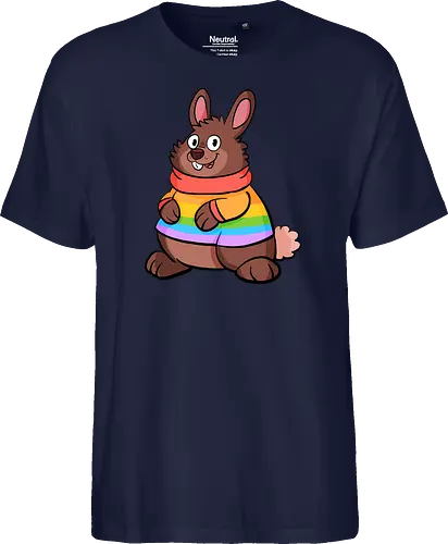 Regenbogenhase - Hase, Queer, Regenbogen - Fairtrade T-Shirt