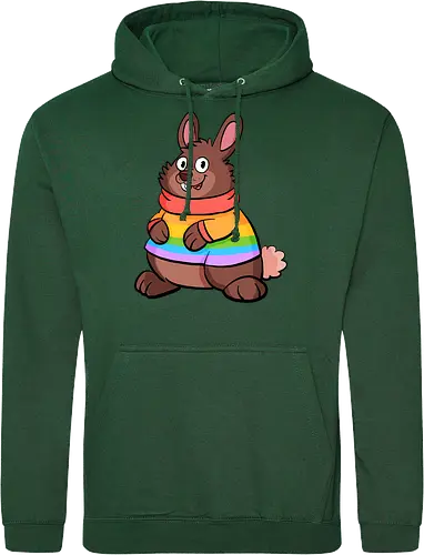 Regenbogenhase - Hase, Queer, Regenbogen - Standard Hoodie