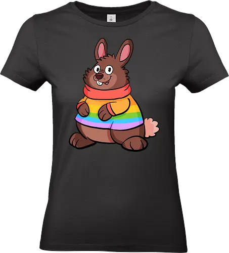 Regenbogenhase - Hase, Queer, Regenbogen - Standard T-Shirt (Women)