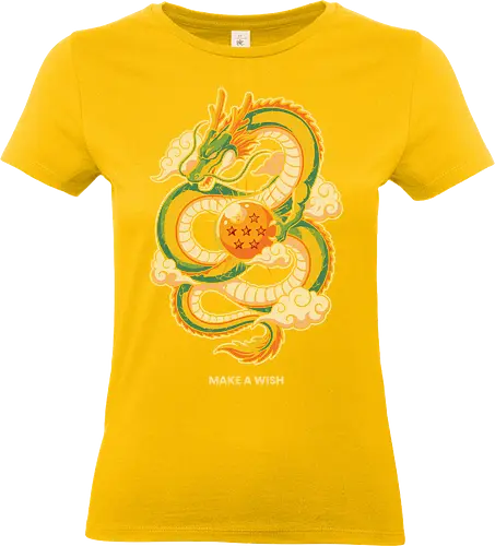 Make a Wish - eternal dragon, make a wish, anime dragon shirt, seven star orb, shenron inspired art, mythical dragon tee, green dragon graphic, japanese aesthetic clothing, manga lover gift, dragon ball fan art, shenron t-shirt, legendary dragon, wish granting dragon, divine dragon, oriental dragon art, anime streetwear, celestial dragon, magic orb shirt, dragon quest apparel - Standard T-Shirt (Women)
