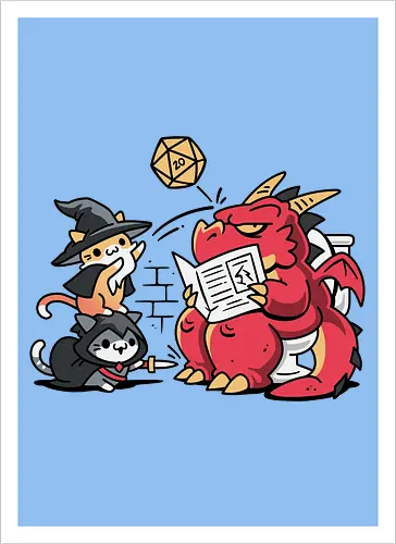 Toilet Dice Roll – Cats vs Dragon