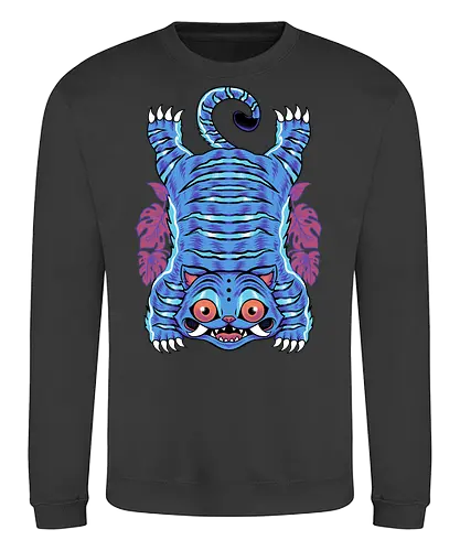 blue cat mat  - derpy, cat, tiger, animal, bird, neon art, kpop dark fantasy, demon slayer style, kpop fantasy art, kpop gothic style, dark kpop design, demon hunter aesthetic, kpop warrior art, kpop dark angel, kpop anime style, kpop fantasy warrior, kpop demon style, gothic kpop fanart, demon hunter illustration, kpop fantasy fighter, kpop evil hunter, dark fantasy kpop, kpop monster hunter, kpop edgy style, kpop demoncore, kpop fantasy aesthetic, kpop villain style, demon hunter cartoon, kpop dark art, kpop mystical design, kpop cursed style, kpop occult vibe, kpop dark warrior, kpop gothic aesthetic - Sweatshirt