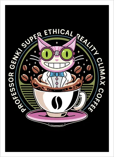 Steelport Cat Coffee Emblem
