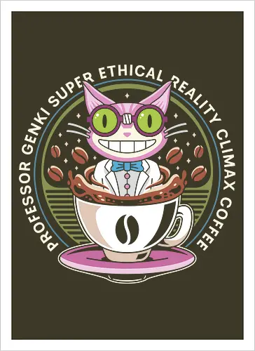 Steelport Cat Coffee Emblem