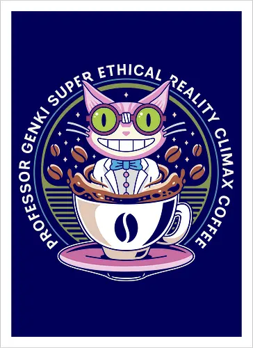 Steelport Cat Coffee Emblem