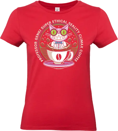 Steelport Cat Coffee Emblem - saints row, johnny gat, third street saints, agents of mayhem, gat out of hell, saintsrow, cat, professor genki, games, gamer, gaming, video game, video games, saints row 4, coffee - Standard T-Shirt (Women)